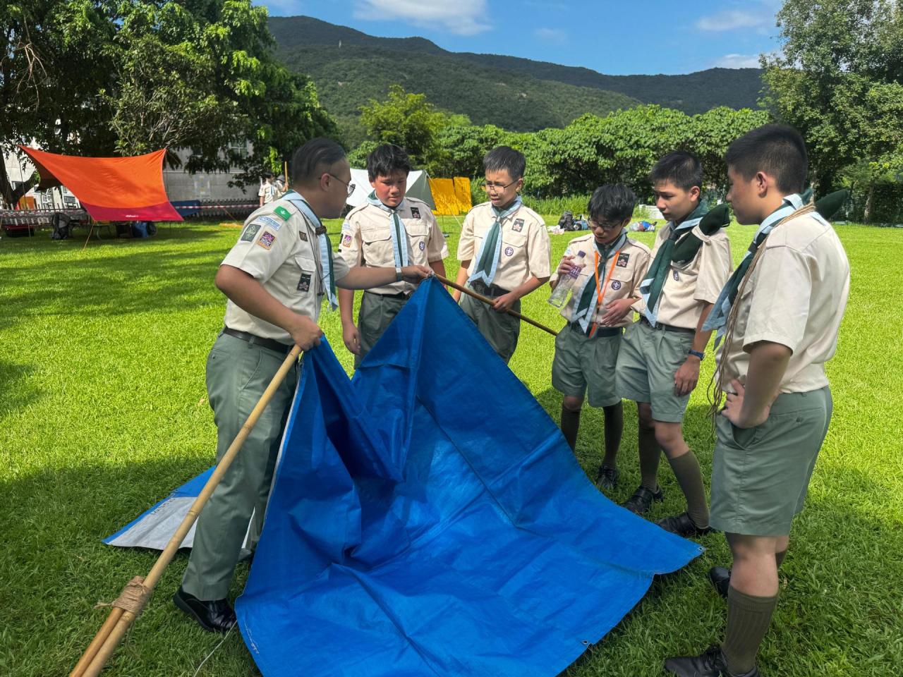 童軍參與露營活動